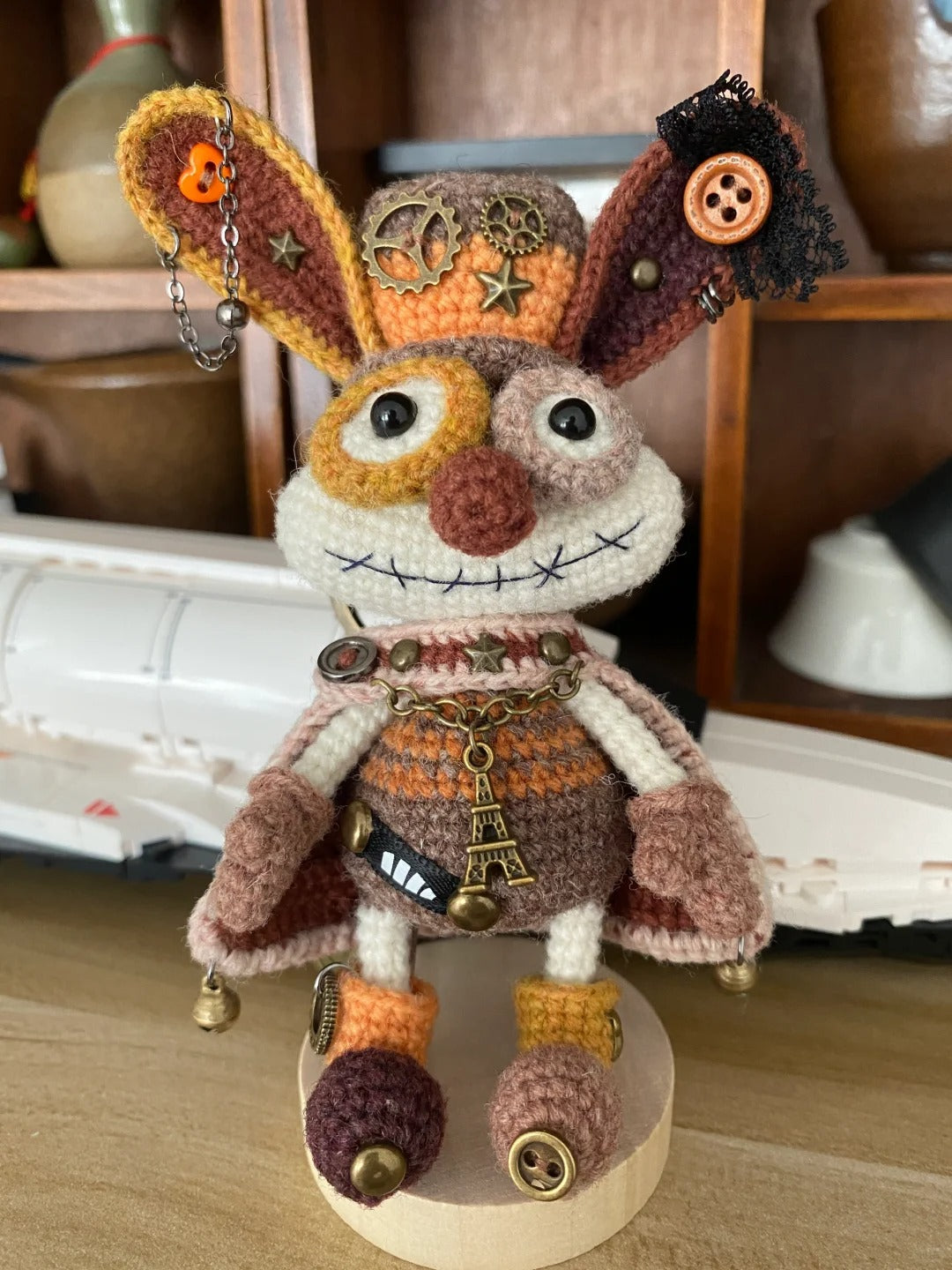 18cm/10cm Handcrafted Bunny Crocheted Artisan Piece 11 Style