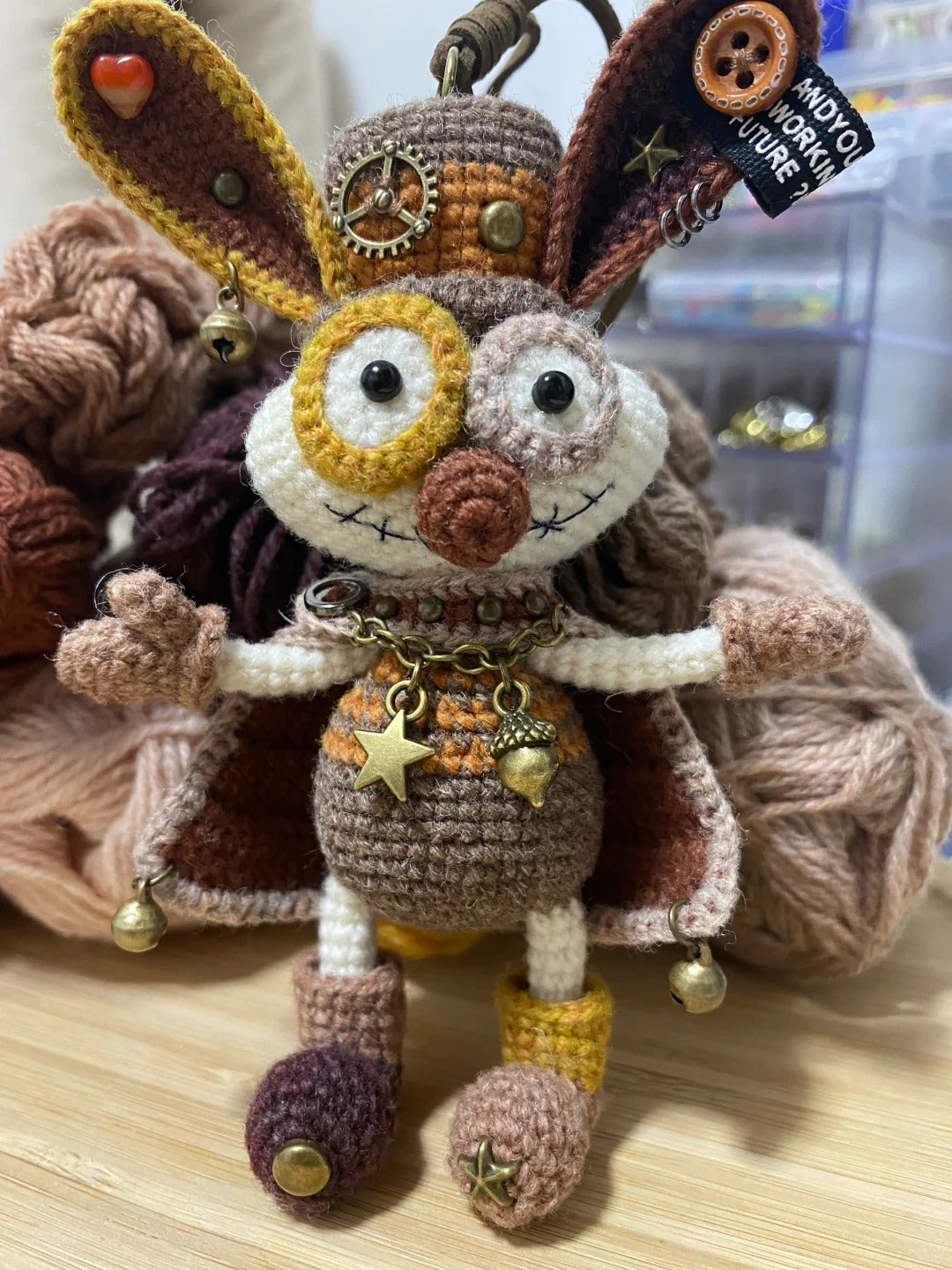 18cm/10cm Handcrafted Bunny Crocheted Artisan Piece 11 Style