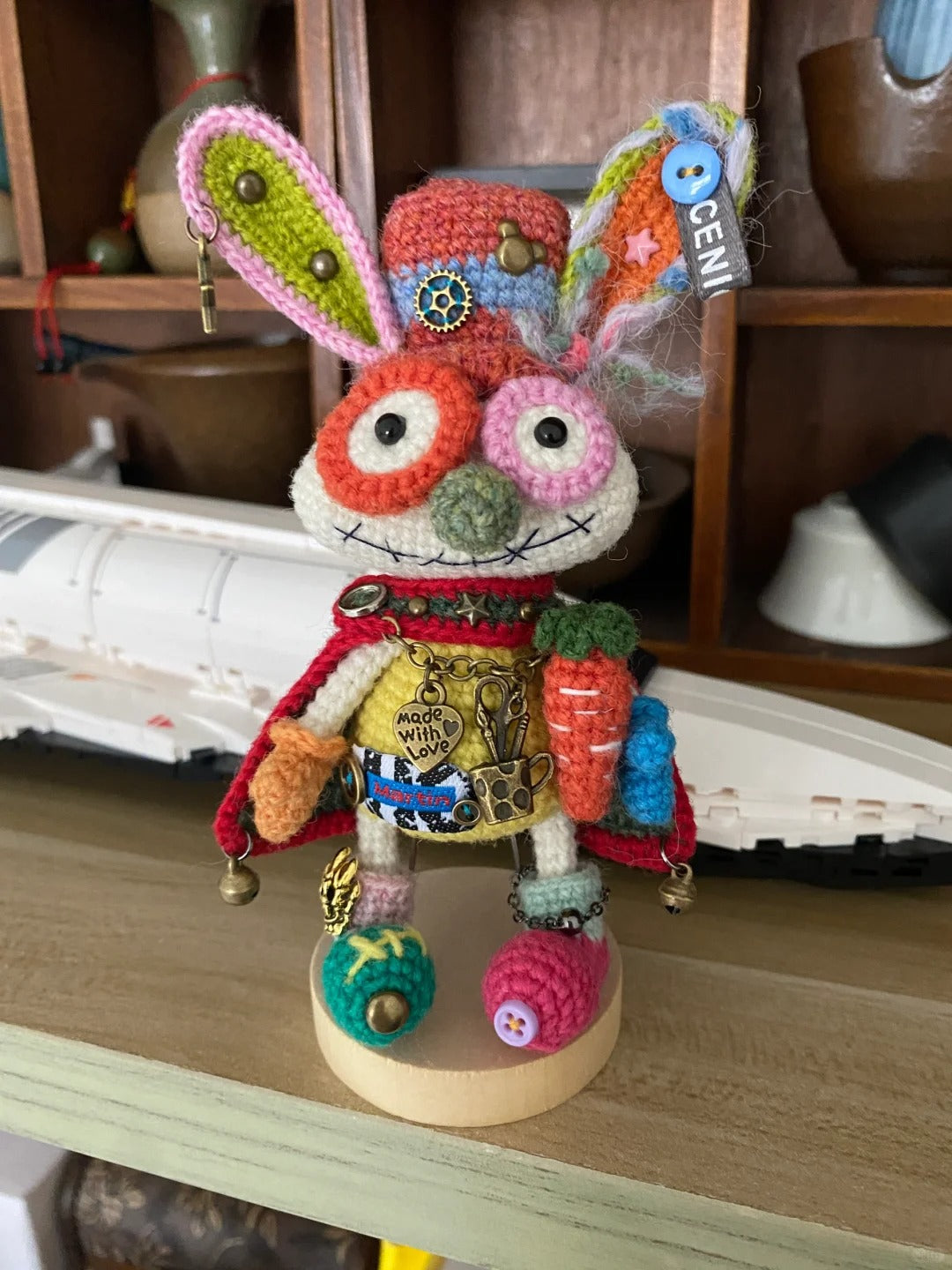 18cm/10cm Handcrafted Bunny Crocheted Artisan Piece 11 Style